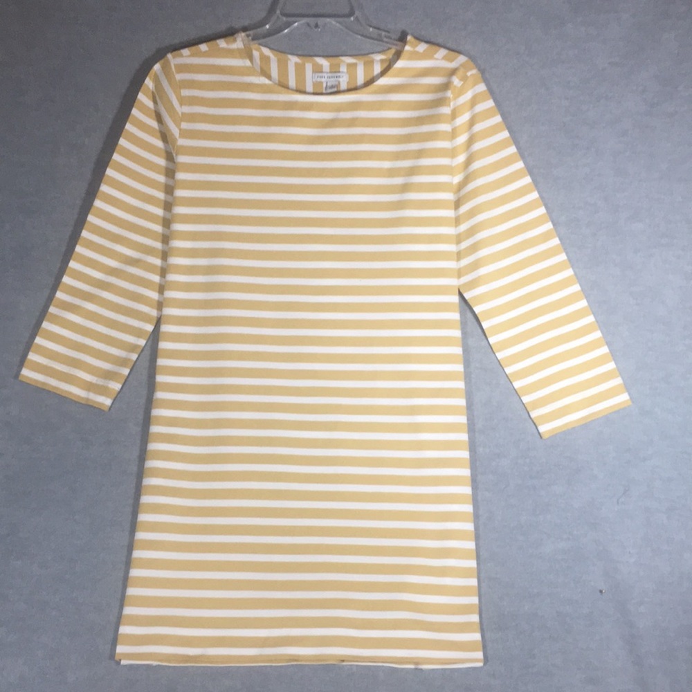 NWOT FREE ASSEMBLY Buttery Soft Cotton Blend Knit Tunic/Mini-Dress w/3/4 Sleeve